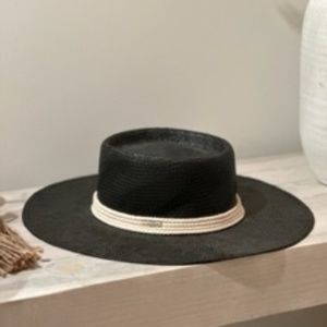 GIGI PIP black straw hat 55